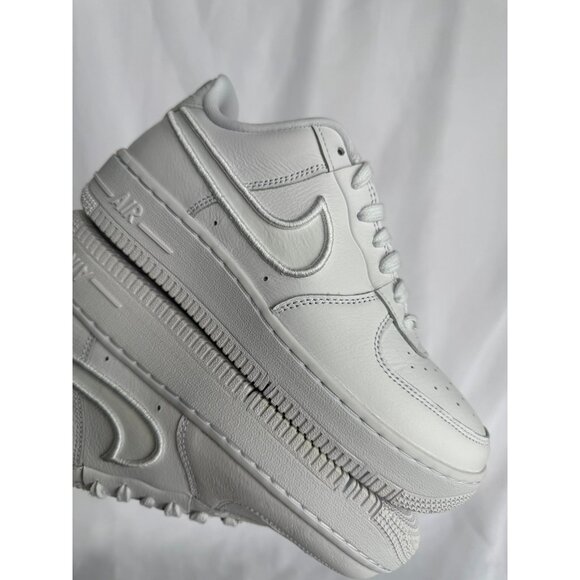 6.5 WOMEN'S NIKE AIR FORCE ONE 1 DANCE FJ7409-100 SNEAKERS SPORTSWEAR WHITE - Picture 6 of 8